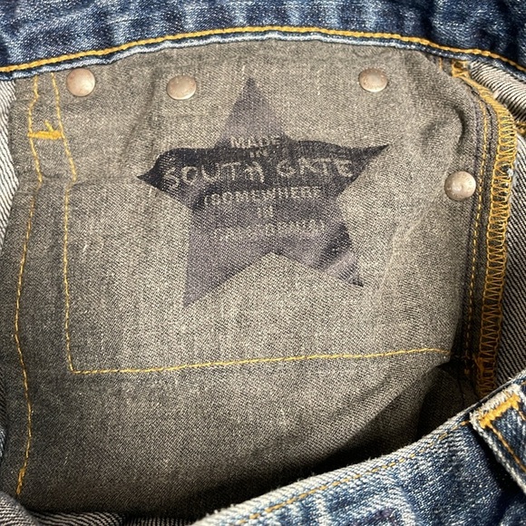 AG Adriano Goldschmied The Piper Slouchy Slim Distressed Denim Jeans 26R - Picture 16 of 16